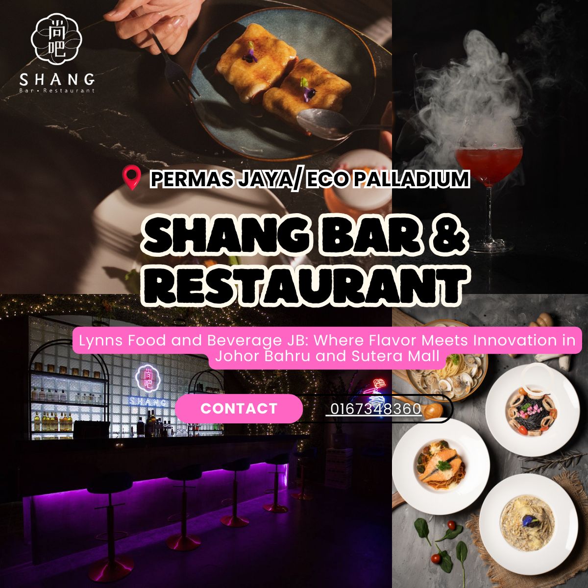 Shang Bar’s Secret Garden: A Perfect Spot for Small Drinks and Social Gatherings with Stylish Floral Decor at Eco Palladium Hidden Restaurant Bar and Permas Jaya Loft Style Restaurant Bar